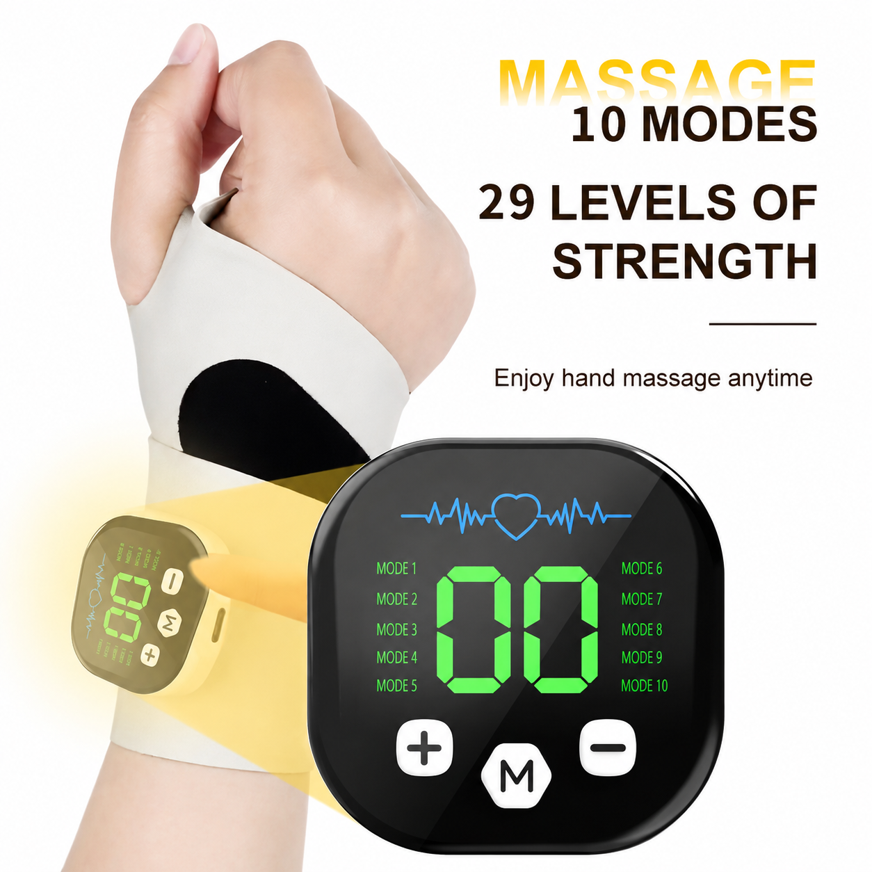 Wireless Vibrating Wrist Massager Brace
