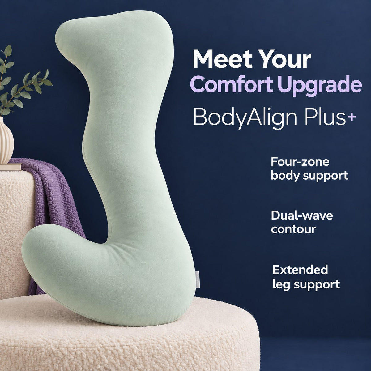BodyAlign Full-Body Support Pillow