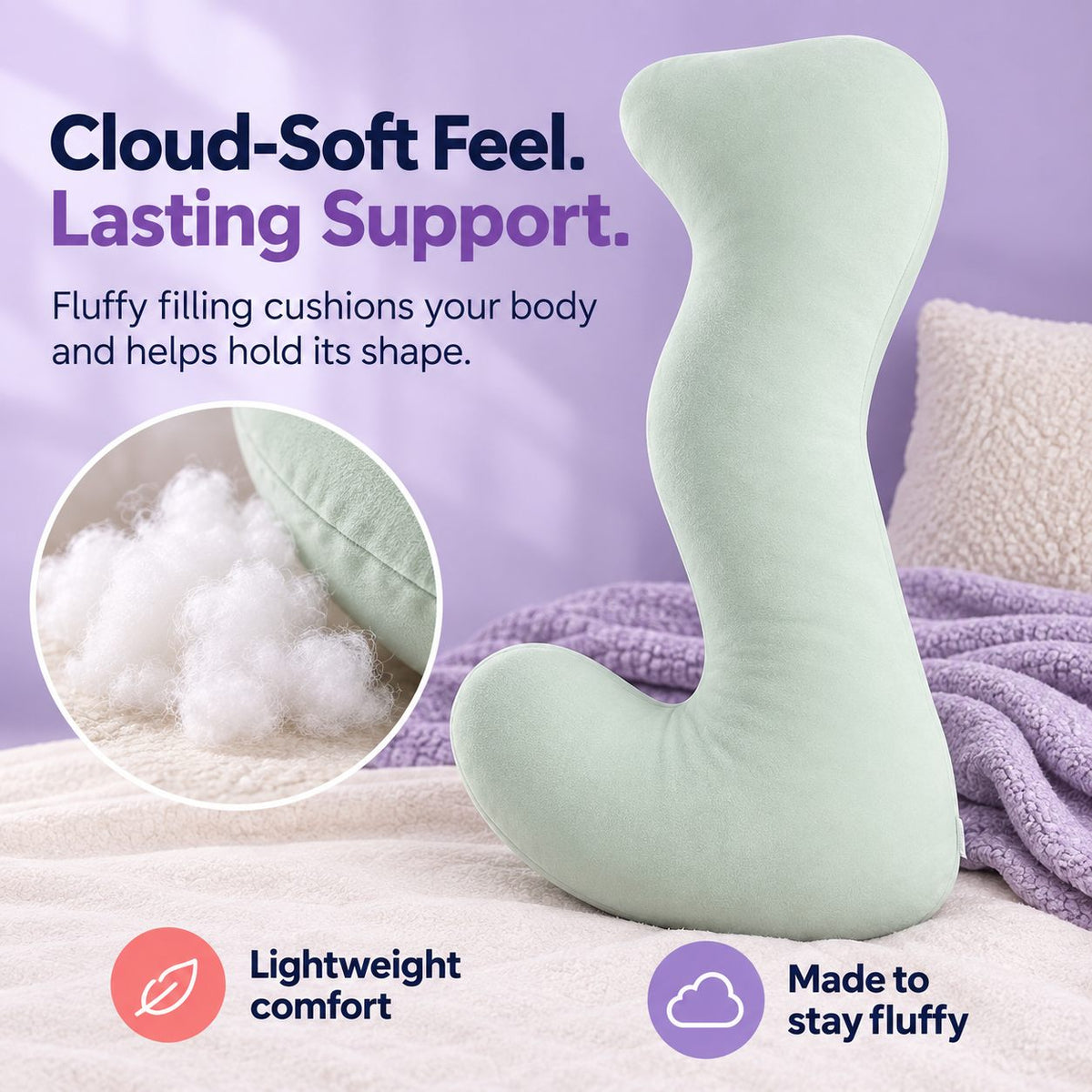 BodyAlign Full-Body Support Pillow