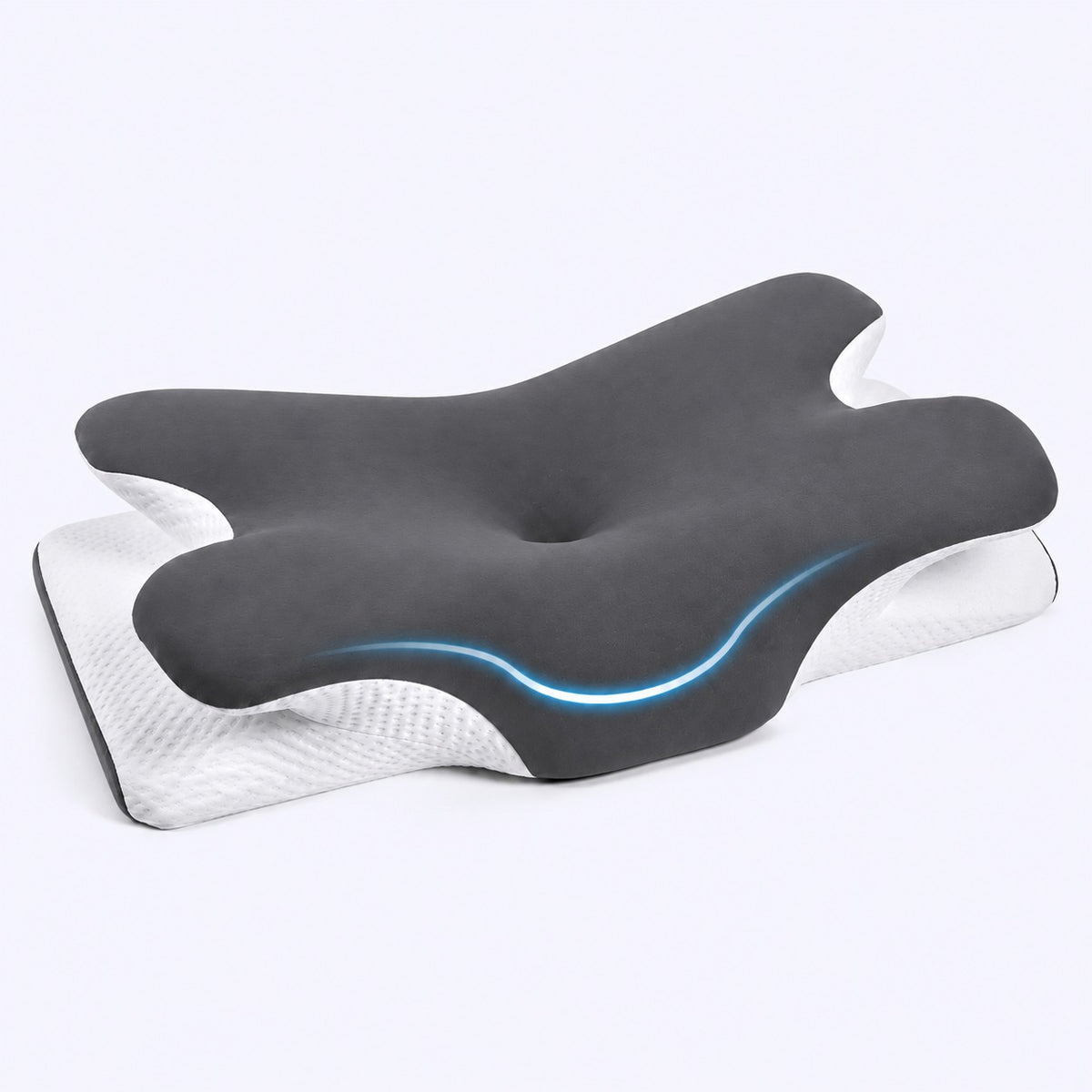 ERGONOMIC NECK SUPPORT FOR COOLER, BETTER SLEEP