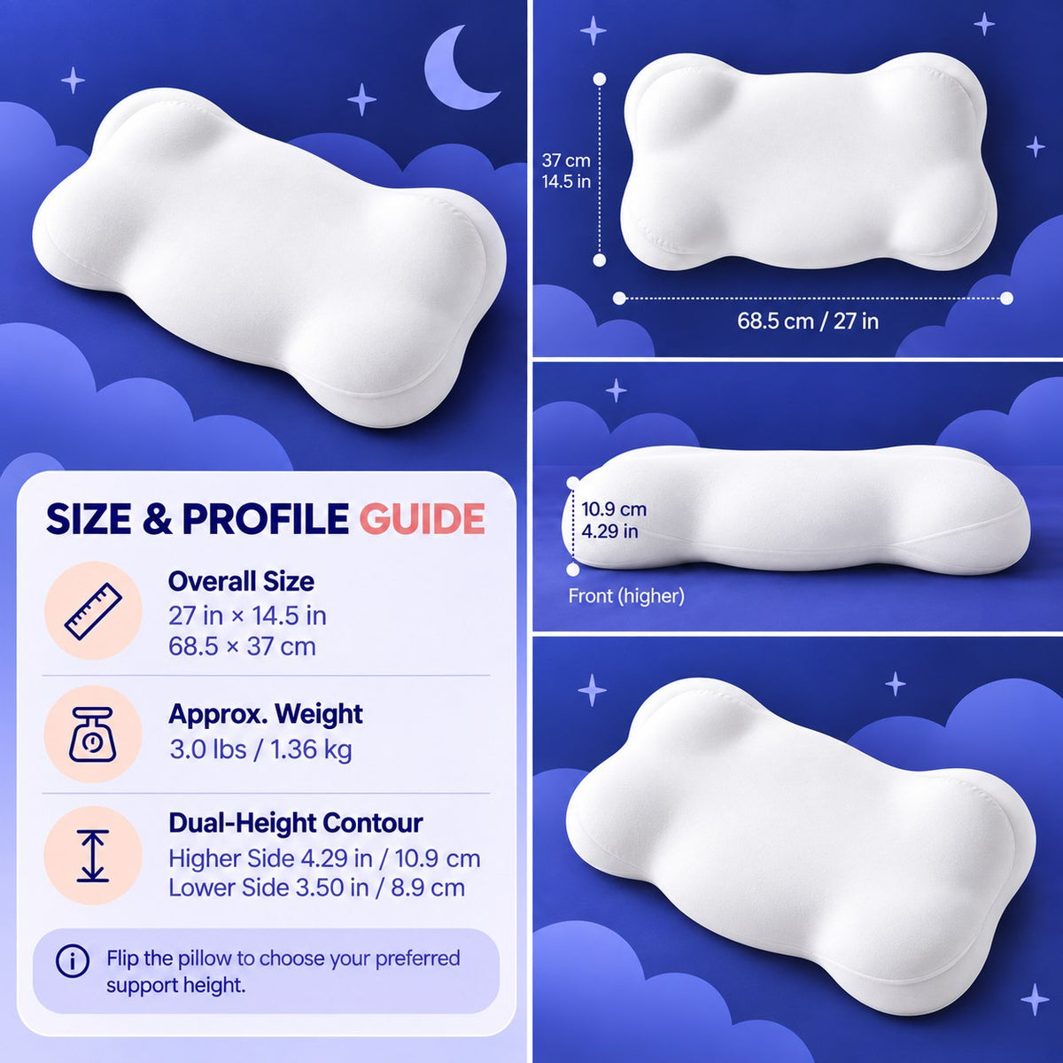 Ergonomic Cervical Pillow