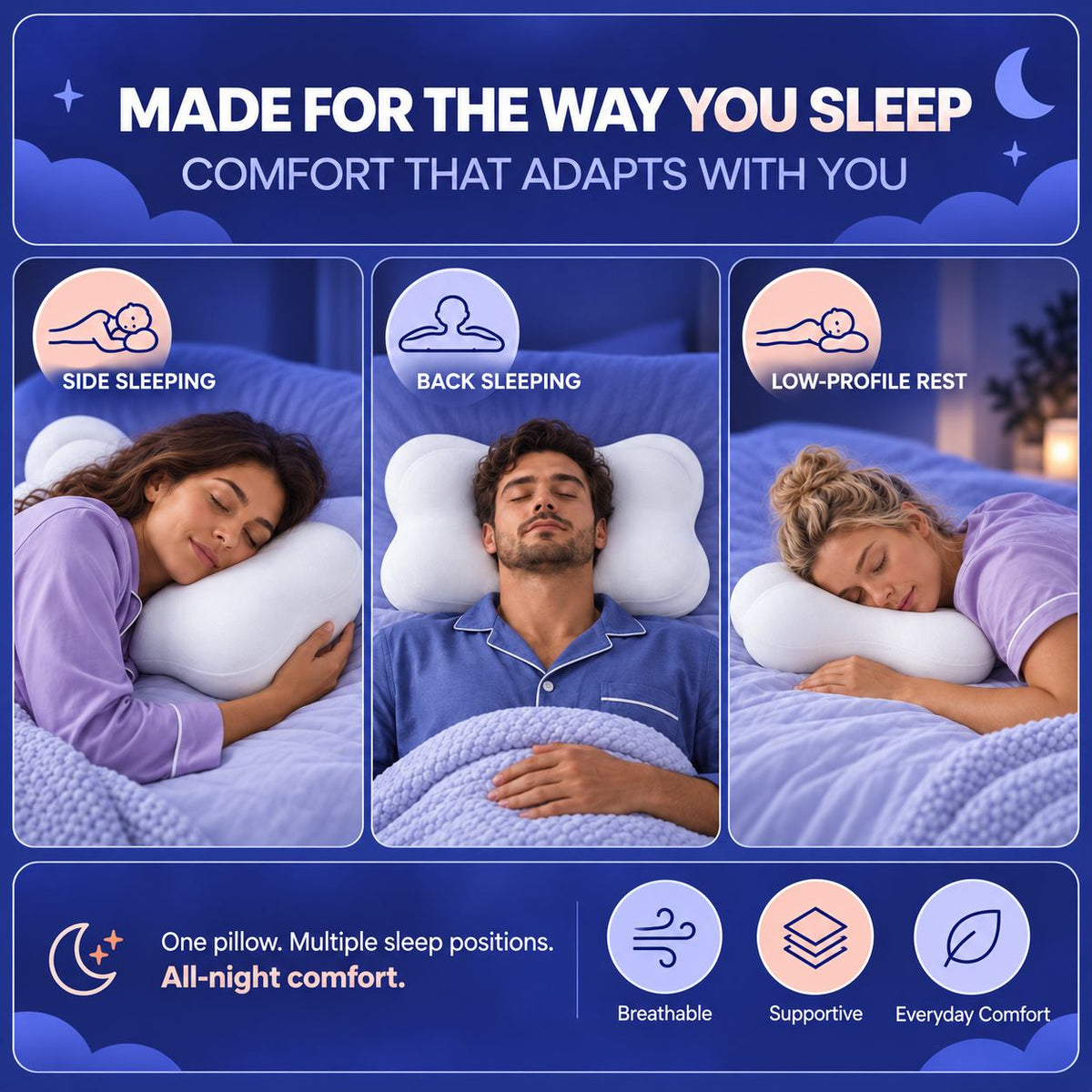 Ergonomic Cervical Pillow